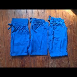 Royal blue scrub pants